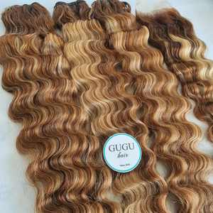 PREMIUM GUGU CHEVEUX 100% Vietnamien Vierge Remy Extensions de Cheveux Humains Bundle Os Droite Machine Double Trame Longueurs 10-30 - Product Image 3