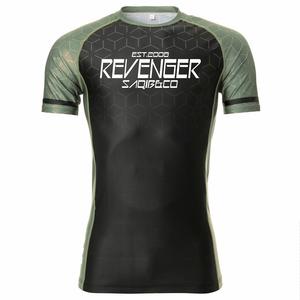 แผ่นกันผดผื่นสำหรับผู้ชายแผ่นกันผดผื่น MMA Jiu Jitsu แขนยาวพิมพ์ซับลิเมชันสำหรับวิ่ง - Product Image 3