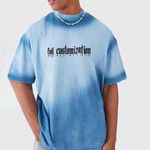 Personnalisé de haute qualité Des T-shirts 260 Gsm lourd coton acide enzyme lavage fané blanc surdimensionné Vintage - Product Image 4