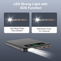 Batterie LiFePO4 OEM haute capacité pour stockage d'énergie 20000mAh 40000mAh pour iPhone et ordinateur portable avec charge rapide LED PD et fonction Power Bank