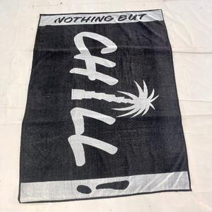 Toalla de playa Jacquard algodón orgánico 100% estampado floral - Product Image 5