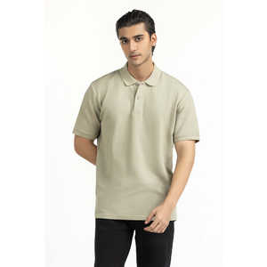 Polo Clásico para Hombre, Antiarrugas, de Seda, con Bordado, en Colores Oscuros, con Patrón Sólido, Tallas hasta 6XL, Corte Corto para Golf, ODM - Product Image 3
