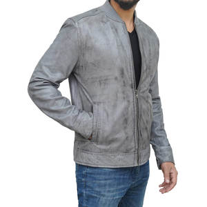 Chaqueta de cuero de manga larga con logotipo personalizado para hombre, último diseño, soporte de piel de vaca para invierno, ropa informal disponible en todas las tallas, precios bajos - Product Image 6
