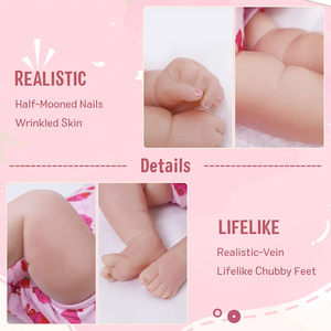 ตุ๊กตาเด็กเกิดใหม่ Babeside รุ่น <span class=keywords><strong>Maddy</strong></span> ขนาด 20 นิ้ว ตุ๊กตาเด็กทารกยิ้มแย้มเหมือนจริง ตุ๊กตาเด็กผู้หญิงโตขึ้น ทำจากไวนิลเหมือนจริง - Product Image 2