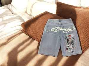 กางเกงขาสั้นผ้าเดนิมทรงหลวมสไตล์สปอร์ตสำหรับฤดูร้อน |   สตรีทแวร์สมัยใหม่ |   กางเกงฮิปฮอปขากว้าง |   กางเกงยีนส์ปักลายสำหรับผู้ชาย |   ปรับแต่งได้ตามต้องการ | - Product Image 6