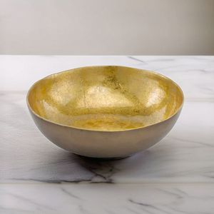 High QUality Gold Metal <b>Serving</b> <b>Bowl</b> for <b>Christmas</b> Home Hotel Table Top Elegant Decorative Trays for Dry Fruits <b>Serving</b> - Product Image 3