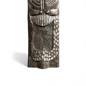 Panel de Pared de Madera Tribal Naga de la India, Tallado a Mano, Decoración Arquitectónica, Estilo Rústico Antiguo, para Interiores de Hotel, Combinable, 1 Contenedor - Product Image 5