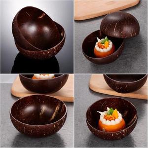 Tazón de Cáscara de Coco Pulida Ecológica Personalizada y Vaso de Vela de Cera de Soja Desechable en Caja para Fiestas y Bodas - Product Image 4
