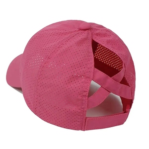 Custom Logo Adjustable Golf Cap Laser Cut Mesh Waterproof Sports Performance Snapback Baseball <b>Hat</b> for Outdoor Tennis Wholesale - Product Image 3
