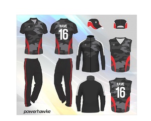 Camiseta con cuello de uniforme de grillo de alta calidad, pantalones con logotipo personalizado, nombre de equipo disponible en hermosos colores - Product Image 1