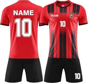 Ensembles de vêtements de football de couleur dégradée de haute qualité conception personnalisée impression par sublimation uniformes de football en gros - Product Image 1