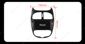 MEKEDE Android 7 pouces Pantalla Carro Car Navigation 360 Audio Stéréo Car-play Multimédia pour <span class=keywords><strong>Peugeot</strong></span> 206 206CC <span class=keywords><strong>206SW</strong></span> 2000-2008 - Product Image 2