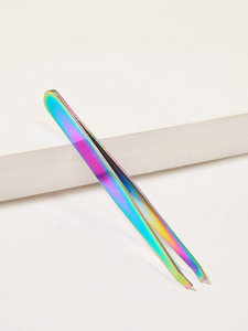 Pinces à épiler en acier inoxydable inclinées - Product Image 2