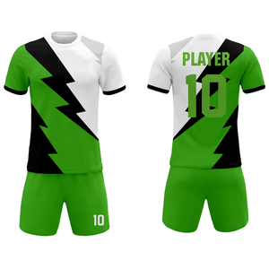 Nouvelle conception, vêtements de sport pour adultes, tenue de football de haute qualité, fabrication professionnelle, manches courtes, uniforme de football à séchage rapide - Product Image 5