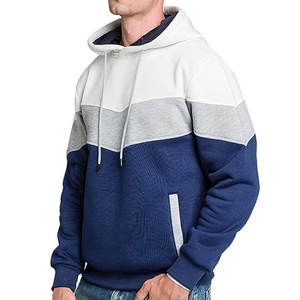 2024 Wholesale Men's Heavyweight Contrast <b>Raglan</b> Sleeve Fleece Pullover Hoodie Hip Hop Autumn Men's Thick Fleece Hoodies - Product Image 5