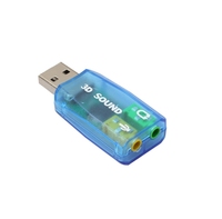Adaptador de tarjeta de sonido USB de audio 3D de 5,1 canales con interfaz de micrófono y auriculares para PC/portátil