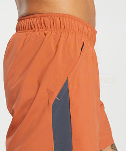 Pantalones cortos deportivos de gimnasio para hombre OEM, ligeros, transpirables, de secado rápido, con cordón suave, patrón sólido, pantalones cortos de gimnasio para entrenamiento - Product Image 2