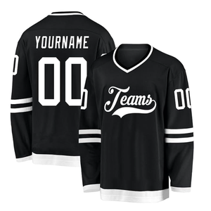 Diseño OEM impresión personalizada Hockey Jerseys uniforme desgaste de hockey sobre hielo hombres mujeres entrenamiento sublimado Hockey sobre hielo Jersey - Product Image 1