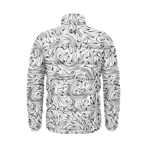 Veste coupe-vent personnalisée avec logo, col roulé, imperméable, rembourrée, zippée, imprimée en 3D, camouflage, impression personnalisée, pour l'hiver - Product Image 6
