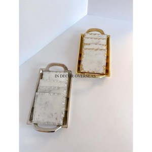 High Standard Quality Marble Made Customized Size And Logo Available Attractive Look Table Centerpiece Decor Coasters Supplies - Product Image 2