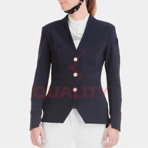 Elegante chaqueta de espectáculo de equitación para mujer, elaborada con silueta delgada, tela transpirable ligera, costuras duraderas, estilo de competición - Product Image 1