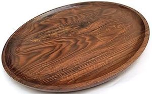 Assiette en bois de Sesham, assiette de service, assiette de service à pizza pour la maison et la cuisine (taille-8 pouces/21 cm.) - Product Image 5