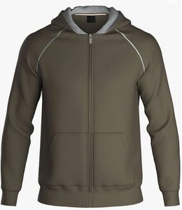 Sudadera con capucha Eco Smart con cremallera para hombre Sudadera de lana de peso medio 95% algodón 5% Elastano importado Pull On cierre lavado a máquina de B - Product Image 2