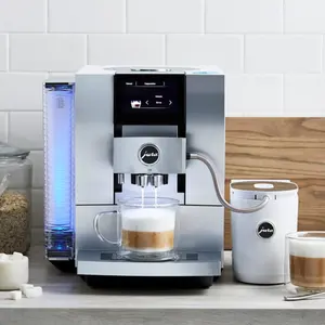 TOP QUALITY NEW Z10 Fully <b>Automatic</b> <b>Coffee</b> <b>Machine</b> Aluminum White With Glass Milk Container - Product Image 2