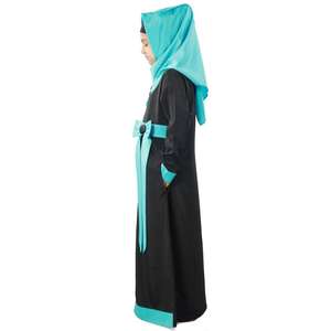 อาบายะห์เด็กแบบสบายๆ รุ่นอาซิฟา สีดำ ผ้าเครป - Product Image 2