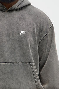 Sudadera con Capucha para Hombre, 100% Algodón, Forro Polar Grueso, Estilo Holgado y Oversize, Unisex, para Otoño e Invierno, Ropa Casual de Moda - Product Image 4