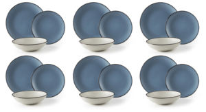 Service de table Blue Moon 18 pièces par Excélsa Ceramic Blue - Product Image 3