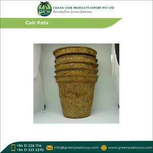 กระถางไฟเบอร์มะพร้าวทำจากน้ำยาง100% ธรรมชาติสำหรับปลูกดอกไม้ - Product Image 5