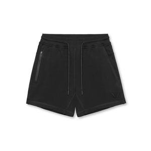 Short de sport d'été de marque pour hommes Pantalon de jogging en coton de taille moyenne Logo brodé pour la course à pied et le fitness solide - Product Image 6