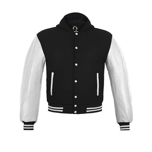 Chaqueta de béisbol universitaria personalizada con bordado de chenilla al por mayor - Product Image 1