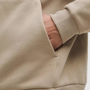 Sudaderas blancas extragrandes con bolsillo transpirable y bordado personalizado de alta calidad para hombre - Product Image 5