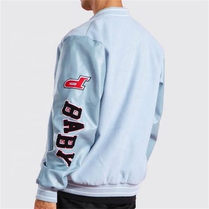 Chaquetas universitarias de béisbol Letterman de cuero para hombre de invierno y otoño vintage de alta calidad de fabricante personalizado OEM - Product Image 3