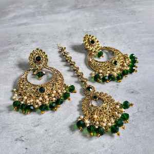 Designer <b>Stainless</b> <b>Steel</b> Choker Necklace Set High Gold Plated Fancy Style Beautiful Kundan Jewellery for Weddings Parties Zircon - Product Image 5