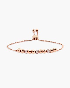 Pulsera Bolo de Oro con Diamantes Tallados, 0.49 Ct, Diamante Natural Color G-H, Claridad VS-SI, Oro Sólido de 14K, Diseño Hecho a Mano - Product Image 1