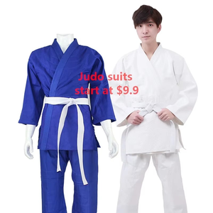 Kimono de Jiu Jitsu Unisex de Algodón, Traje de Karate Kata, Opción de Logotipo Negro Personalizado, Material de Lona para Entrenamiento y Juegos de Artes Marciales - Product Image 5