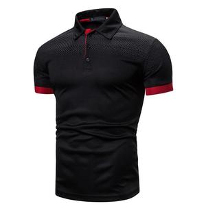 Polo de hombre uniforme de algodón y poliéster recién llegado, polo con logotipo bordado estampado por sublimación personalizado para hombre - Product Image 3