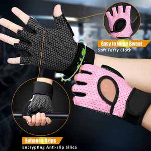Custom Heavy Spandex Workout <b>Gloves</b> High Quality Half-Finger Gym <b>Gloves</b> for Powerlifting and <b>Weight</b> Lifting on Sale - Product Image 4