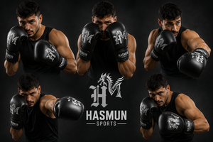 Gants de boxe d'entraînement professionnels noirs à lacets, légers, imperméables, en cuir PU, pour adultes, personnalisables pour la boxe et le kick-boxing – Offre Spéciale - Product Image 3