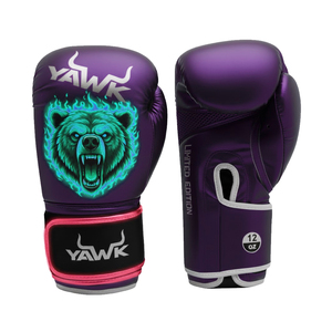 ถุงมือชกมวยหนังแท้คุณภาพสูงสำหรับการฝึกซ้อมและกีฬาฟิตเนส มีหลายสีให้เลือก - Product Image 1