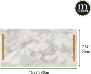 Ensemble de sous-verres rectangulaires blancs de qualité supérieure, faits à la main, modernes, luxueux, écologiques, en marbre, absorbants, pour boissons - Product Image 3