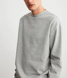 เสื้อสเวตเตอร์คอกลมทรงโอเวอร์ไซส์ชุดวิ่งชุดวอร์มผ้าคอตตอนปักพิมพ์ลาย2025 - Product Image 2