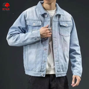 Chaqueta Vaquera para Hombre, Logotipo Personalizado, OEM y ODM, Tela Vaquera Premium, Ropa Casual, Venta al por Mayor de Fábrica - Product Image 5