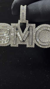 Wholesale Luxury Hip Hop <b>Silver</b> Plated Moissanite Iced Out <b>Pendant</b> Charms with Smooth Shine <b>for</b> <b>Men</b> Gift Purpose Use - Product Image 5