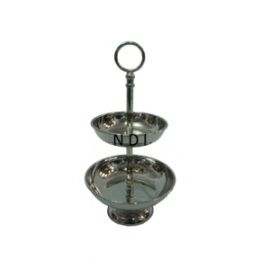 Soporte para pastel redondeado con Acabado niquelado Soporte para pastel de metal de alta calidad - Product Image 4