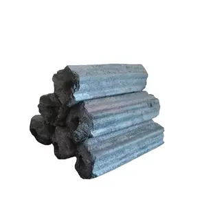 Hexagonal Hardwood sawdust briquette charcoal for bbq hookah