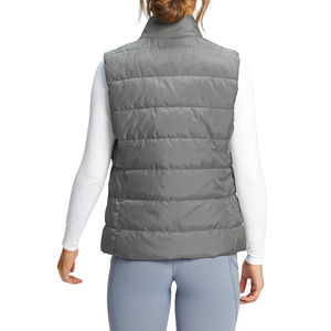 Gilet matelassé décontracté pour femme, fermeture éclair, hiver, imperméable, coupe-vent, écologique, respirant, conçu pour vous garder au chaud, sensation volumineuse - Product Image 4